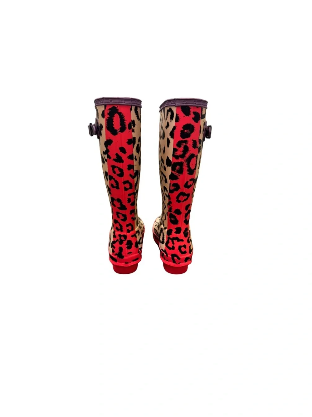 Hunter Girls Leopard Cheetah Animal Print Rain Boots EU 33 US 2 🐆🌧️